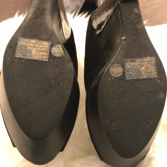 JESSICA SIMPSON Leelo Black Wedges - Picture 4 of 4